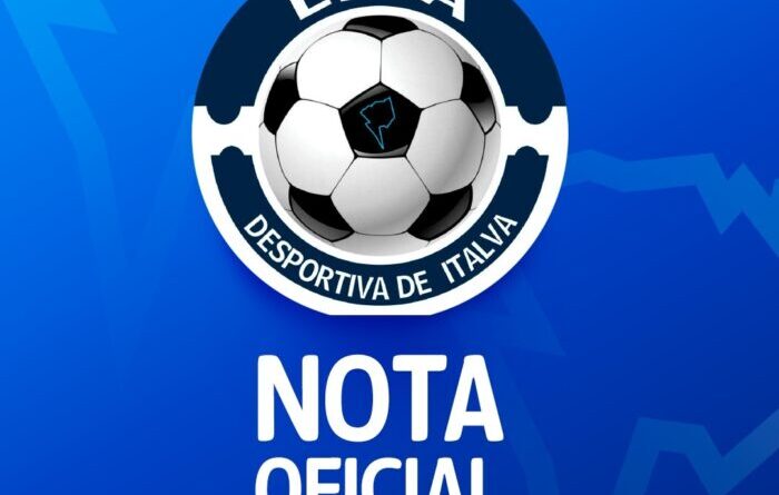 Nota Oficial do Campeonato Municipal 2024 de Italva